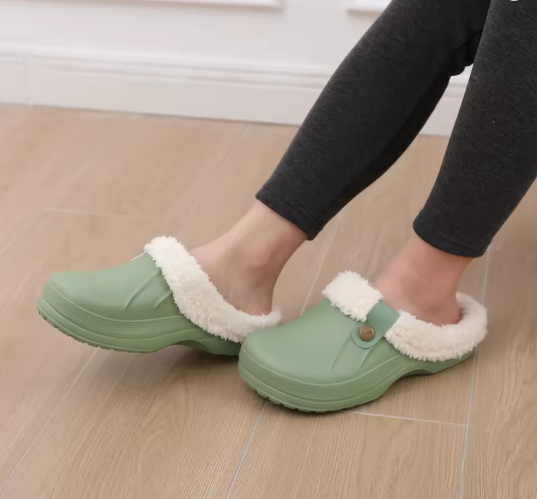 Elegant Step - Sabot Sanitari Antiscivolo - foderati con morbido pelo -  in 5 colori