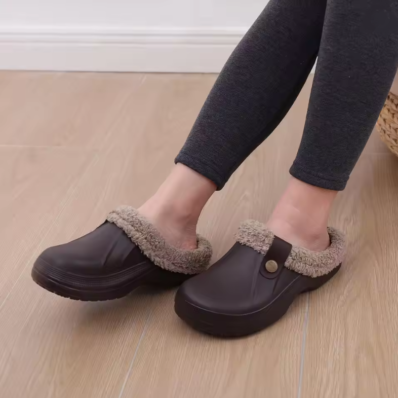 Elegant Step - Sabot Sanitari Antiscivolo - foderati con morbido pelo -  in 5 colori